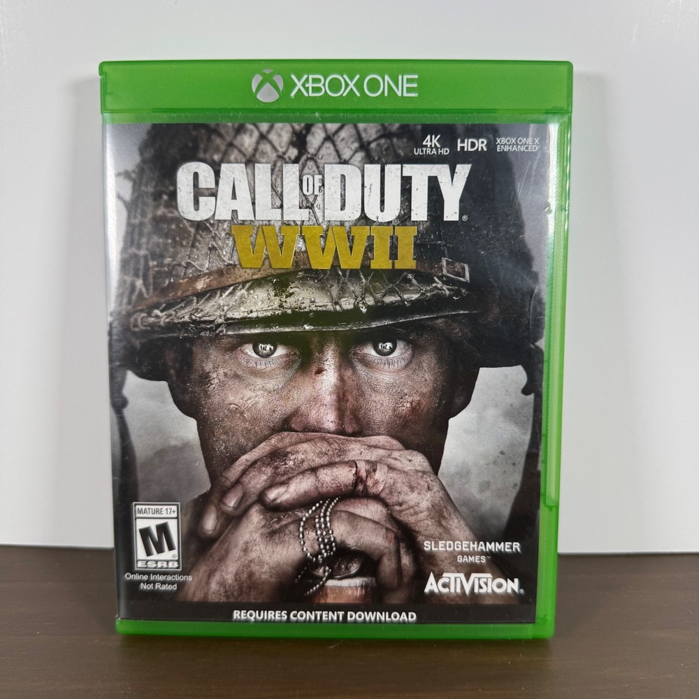 Xbox One Call of Duty WWII Video Game 4K HDR Activision Excellent Pre Owned